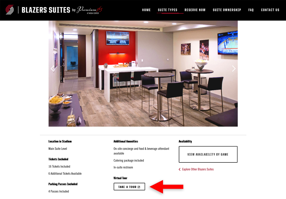 Portland Trail Blazers Virtual Tour